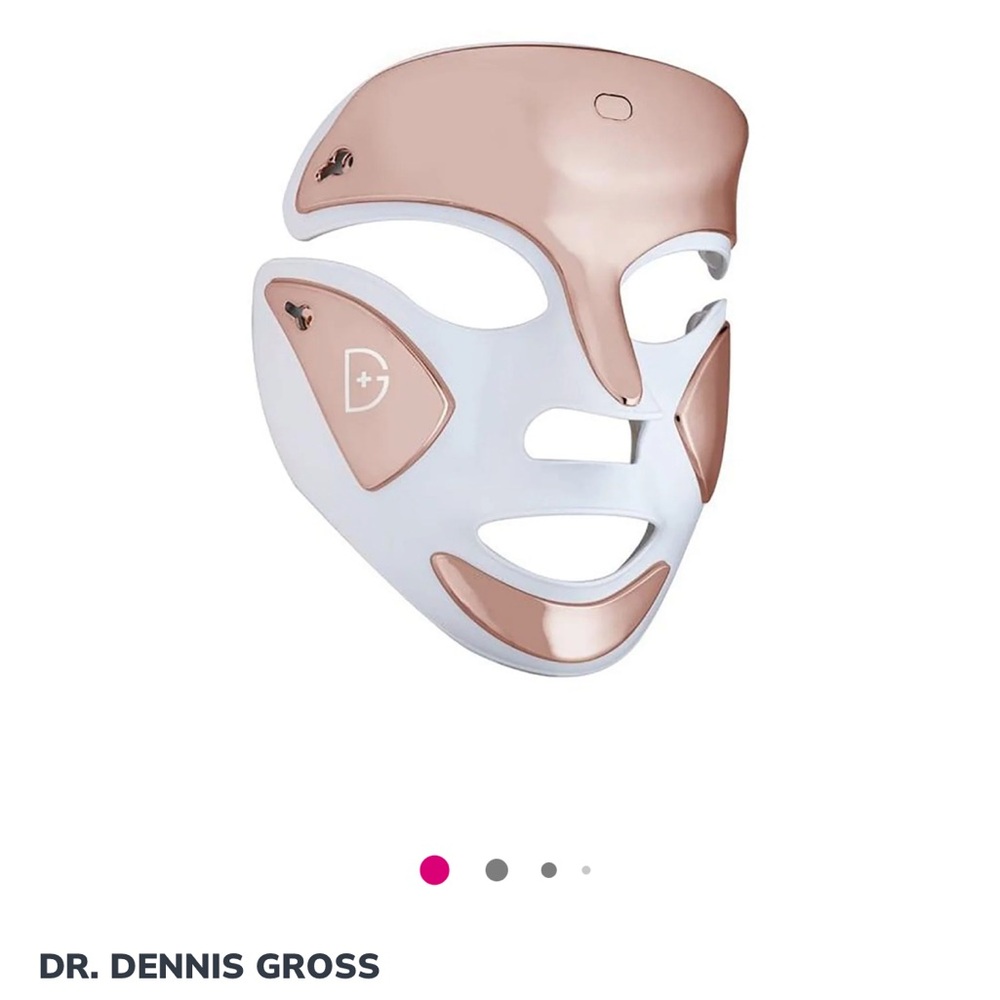 LED Facial Mask – White and Rose Gold Skincare Device - Picture 2 of 5